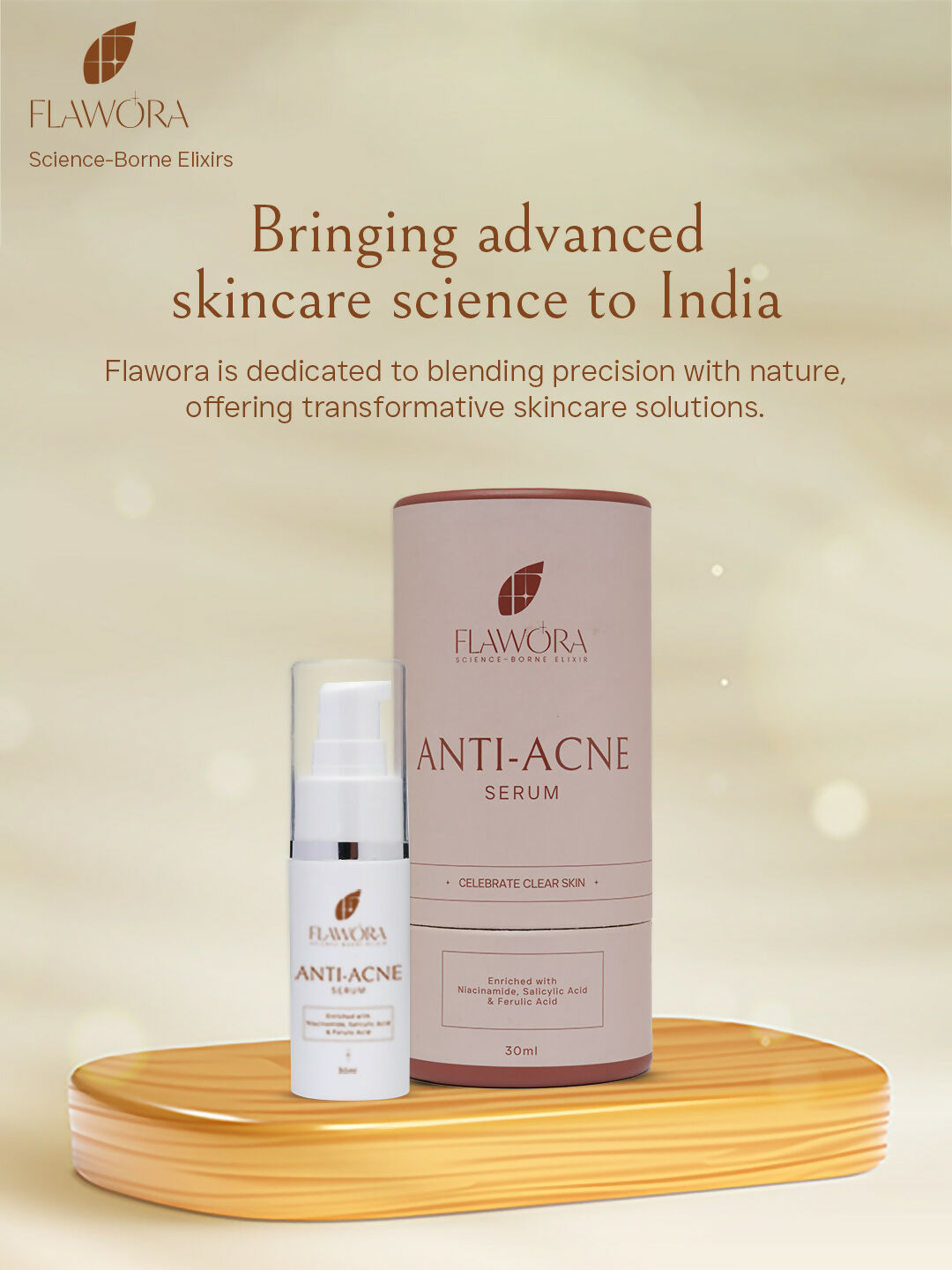 Flawora Set of Anti-Grey Hair Serum and Anti Acne Serum