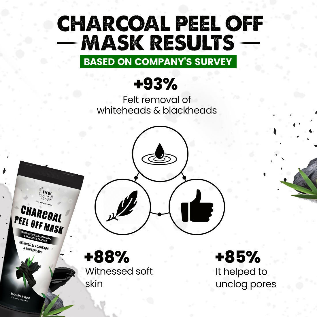 The Natural Wash Charcoal Peel Off Face Mask  Grab2Buy The Natural Wash Grab2Buy