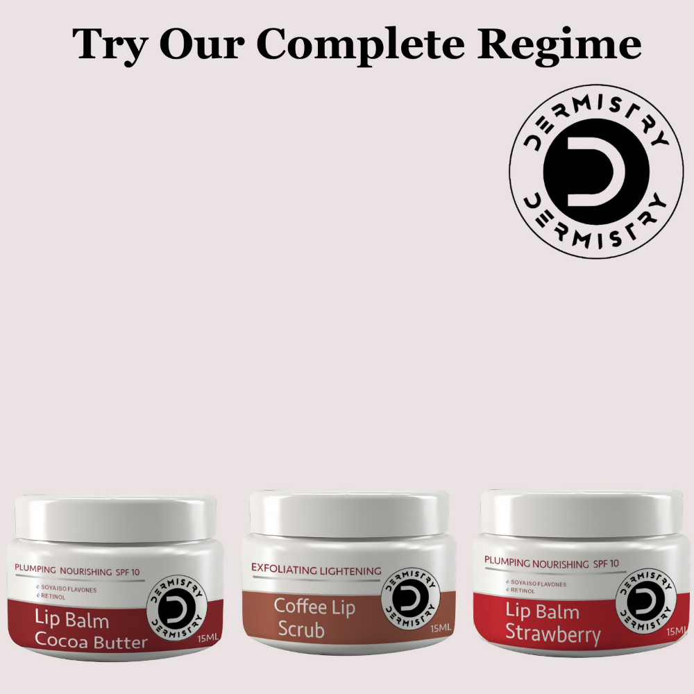 Dermistry Exfoliating Lightening Coffee & Sugar Lip Scrub for Dark Dry Chapped Lips & Pigmentation - Grab2buy