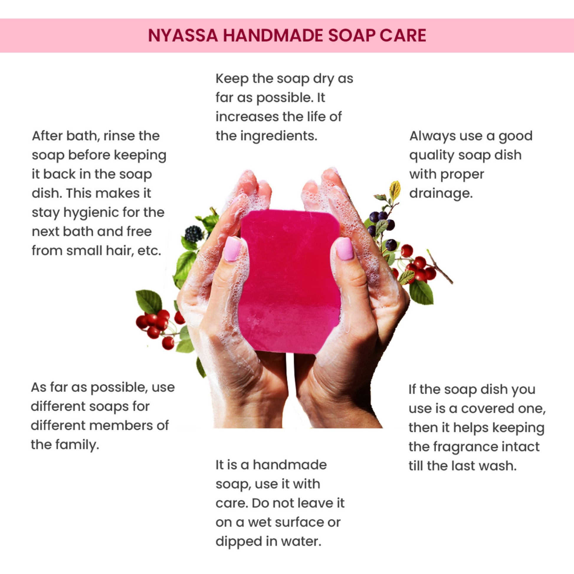 Nyassa Berries & Magnolia Luxurious Handmade Soap