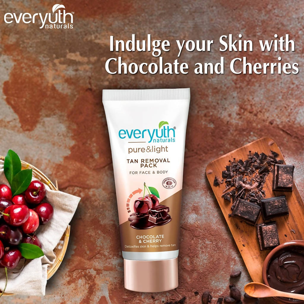 Everyuth Naturals Chocolate And Cherry Tan Removal Face & Body Pack 
