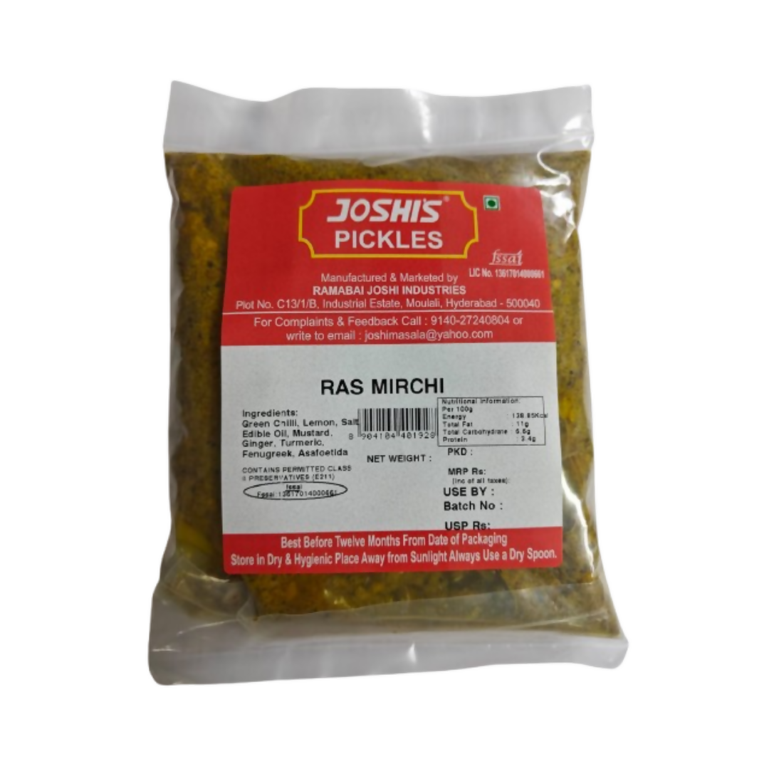 Joshi's Pickles Green Chilly Lemon 