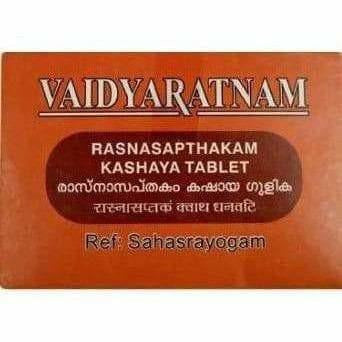 Vaidyaratnam Rasnasapthakam Kashaya Gulika 