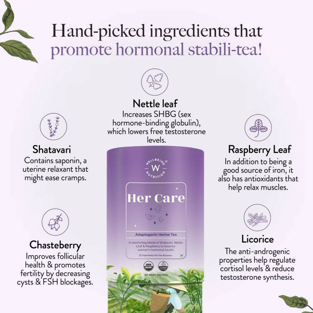 Wellbeing Nutrition Her Care Herbal Tea  Grab2Buy Wellbeing Nutrition Grab2Buy