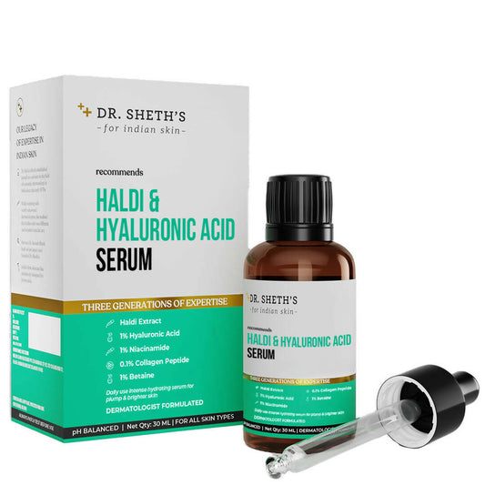 Dr. Sheth's Haldi & Hyaluronic Acid Face Serum - Grab2buy