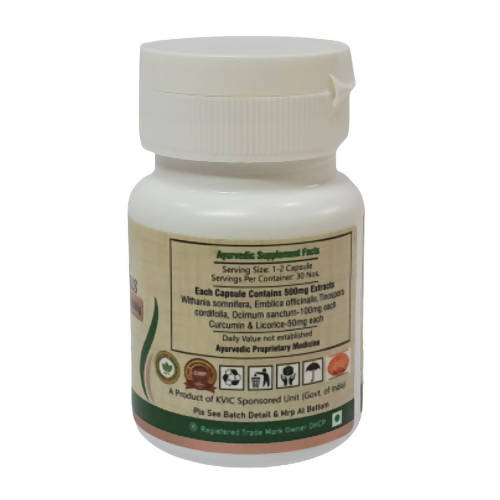 Deep Ayurveda Immuno Plus 500mg Veg Capsules - Grab2buy
