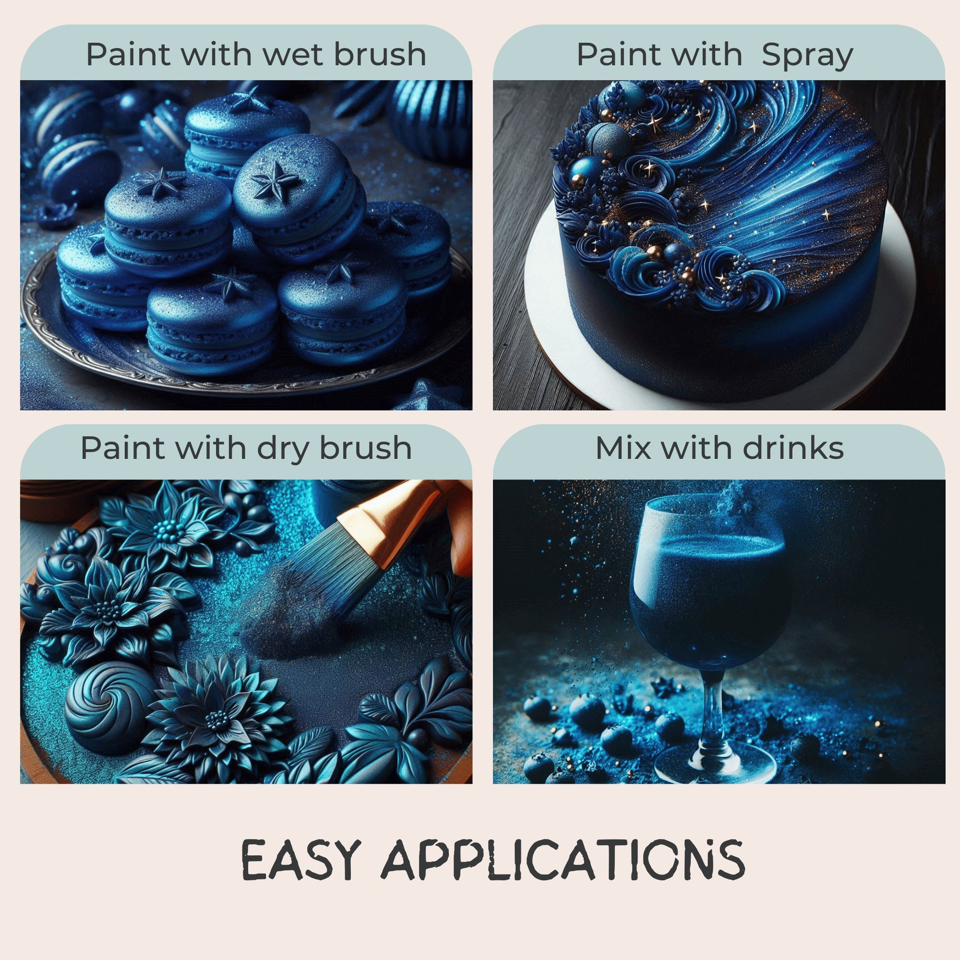 Confect Poppy Blue | Edible Luster Dust