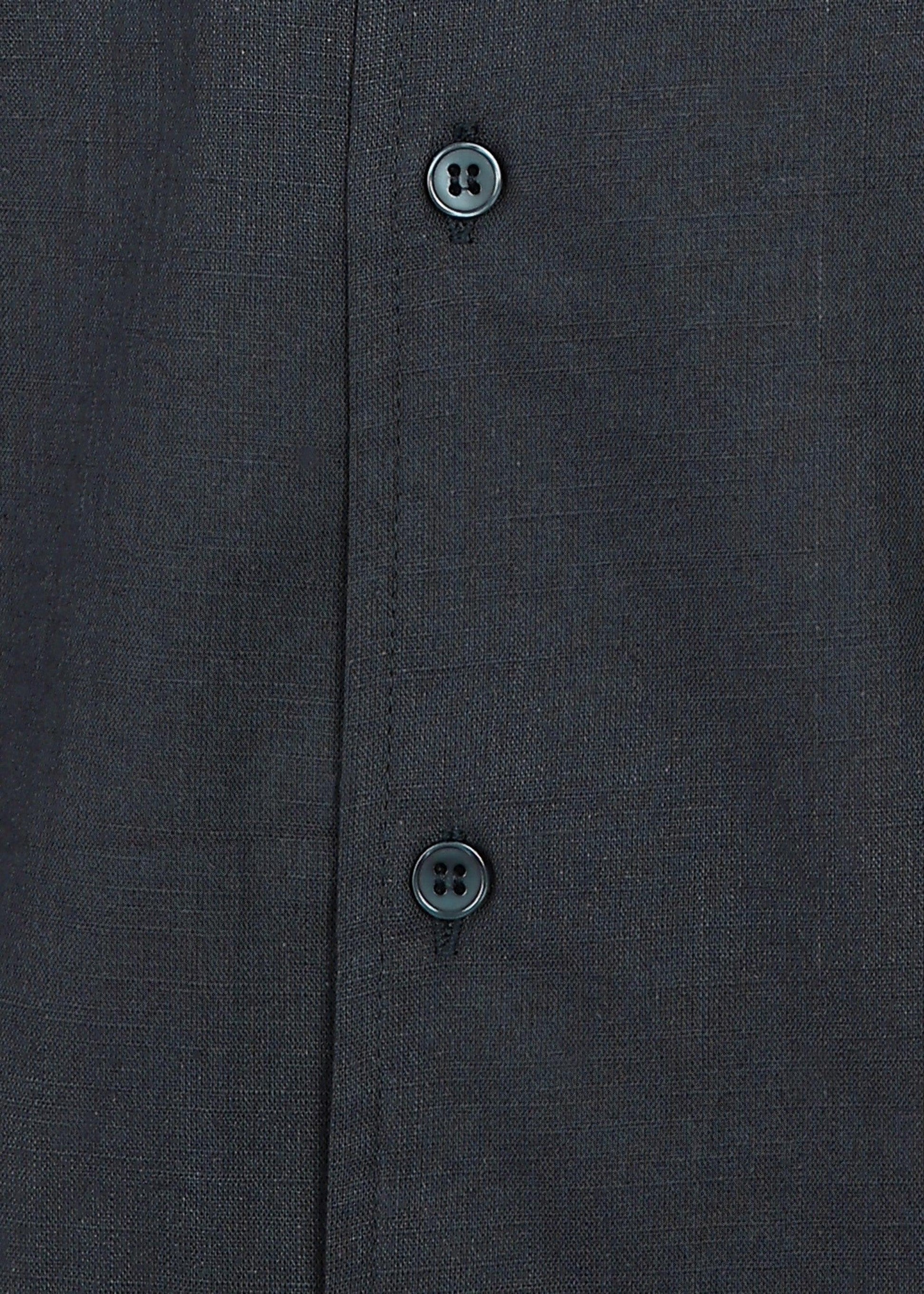 Fabmade Midnight Black Cuban Collar Shirt