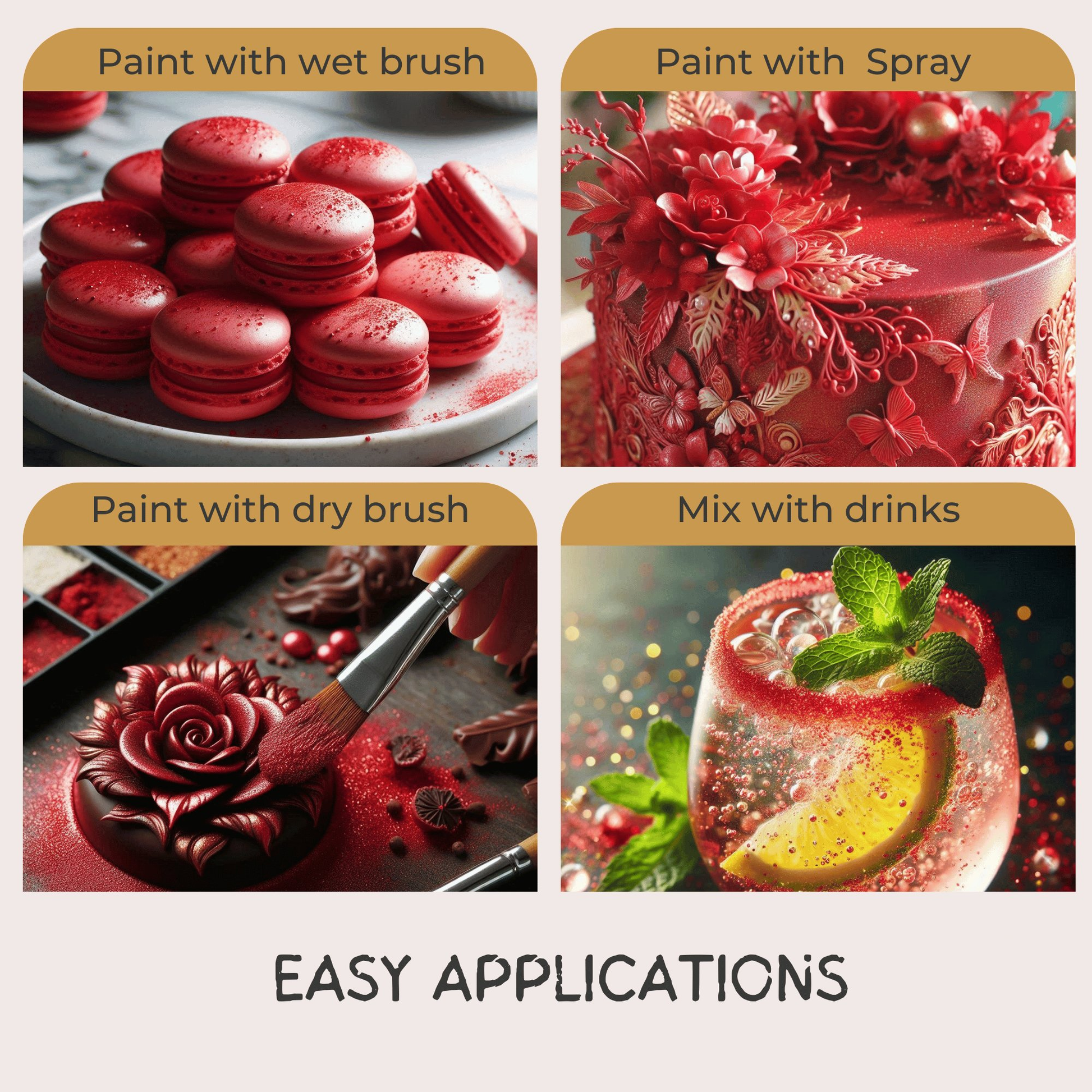 Confect Crystal Wine Red | Edible Luster Dust