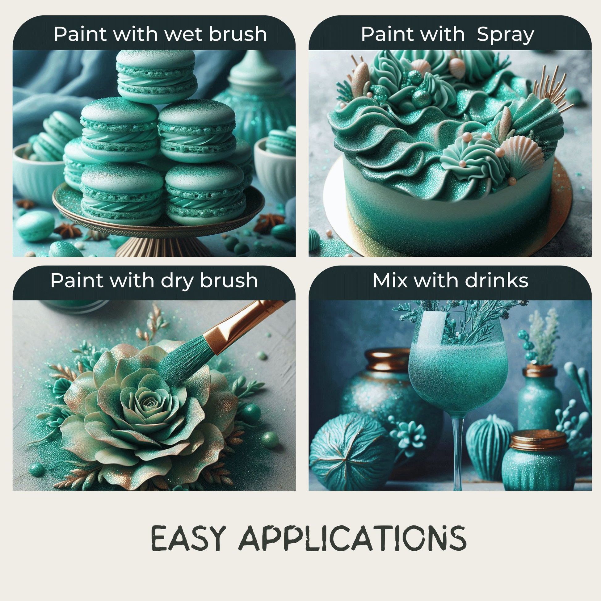 Confect Thistle Green | Edible Luster Dust  Grab2Buy Confect Grab2Buy