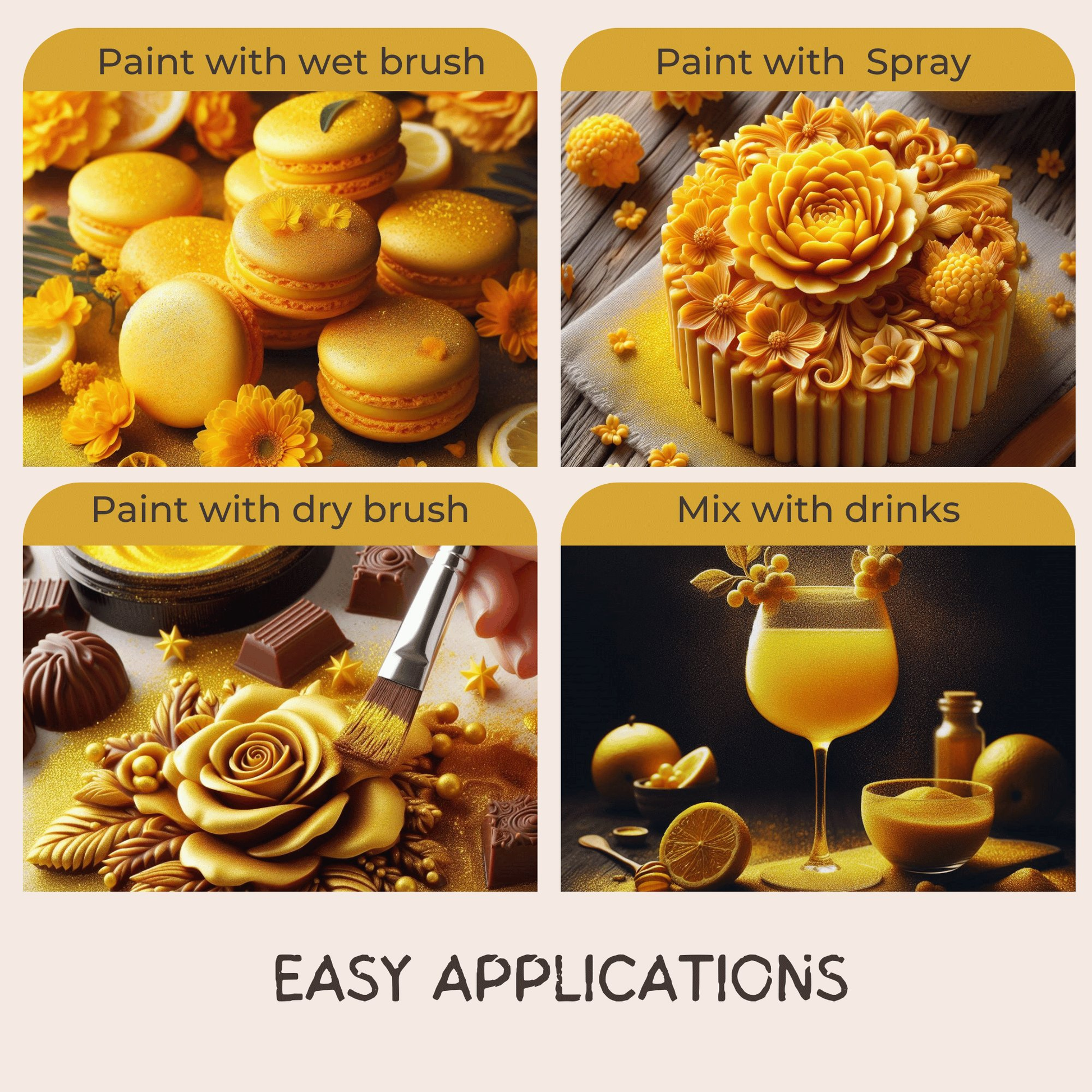 Confect Marigold Yellow | Edible Luster Dust