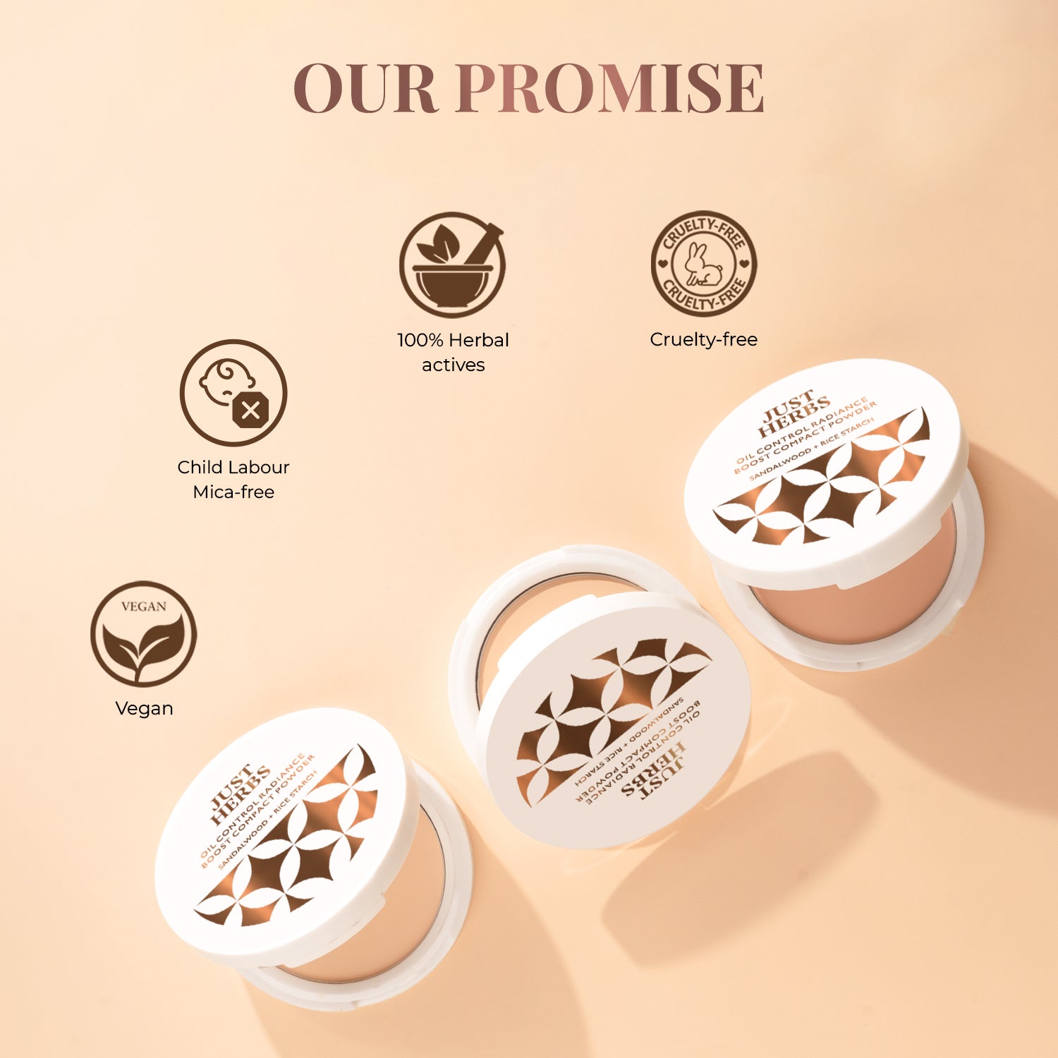 Oil Control Radiance Boost Compact Powder with Sandalwood & Rice Starch 