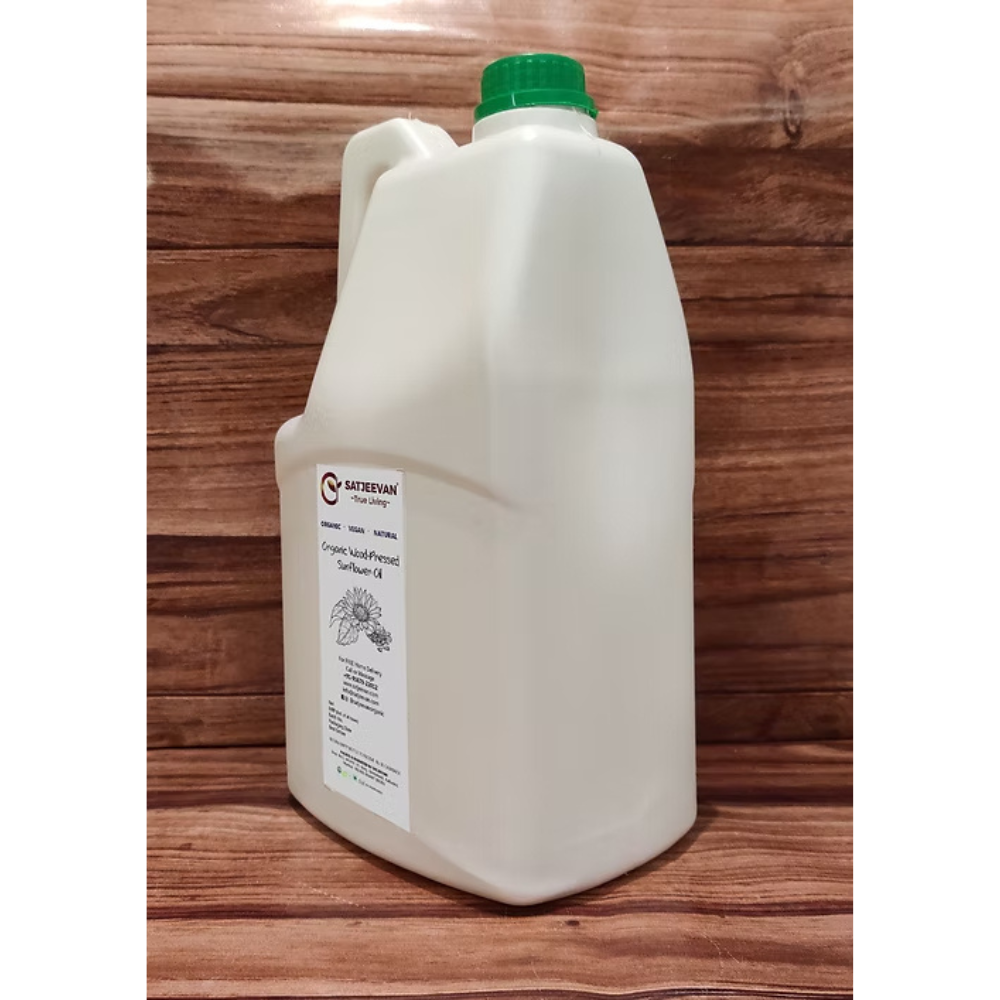 Satjeevan Organic Wood-Pressed Sunflower Oil 