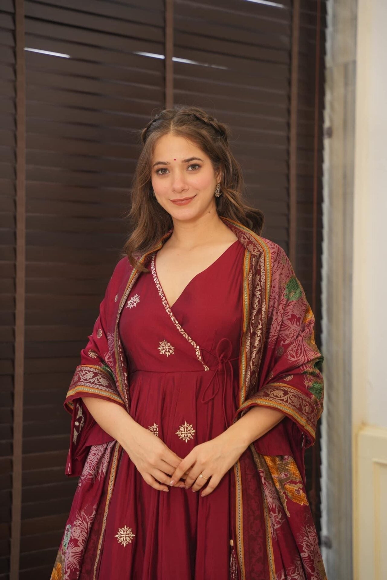 Yash Enterprise Maroon Maslin Cotton Party Wear Suit Set  Grab2Buy Yash Enterprise Grab2Buy