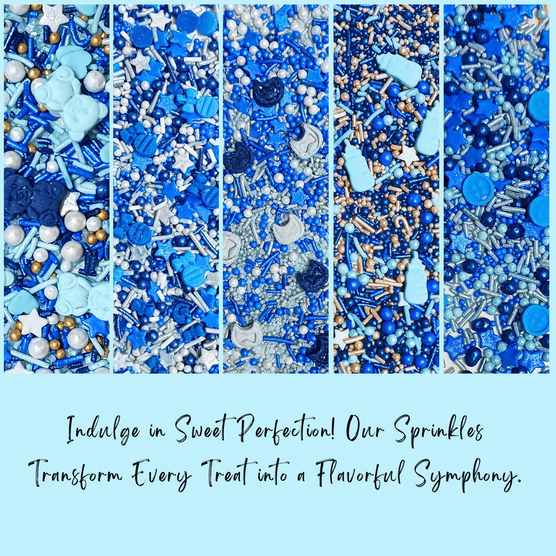 Confect Boys Baby Shower Sprinkles | Edible Sprinkles Assorted