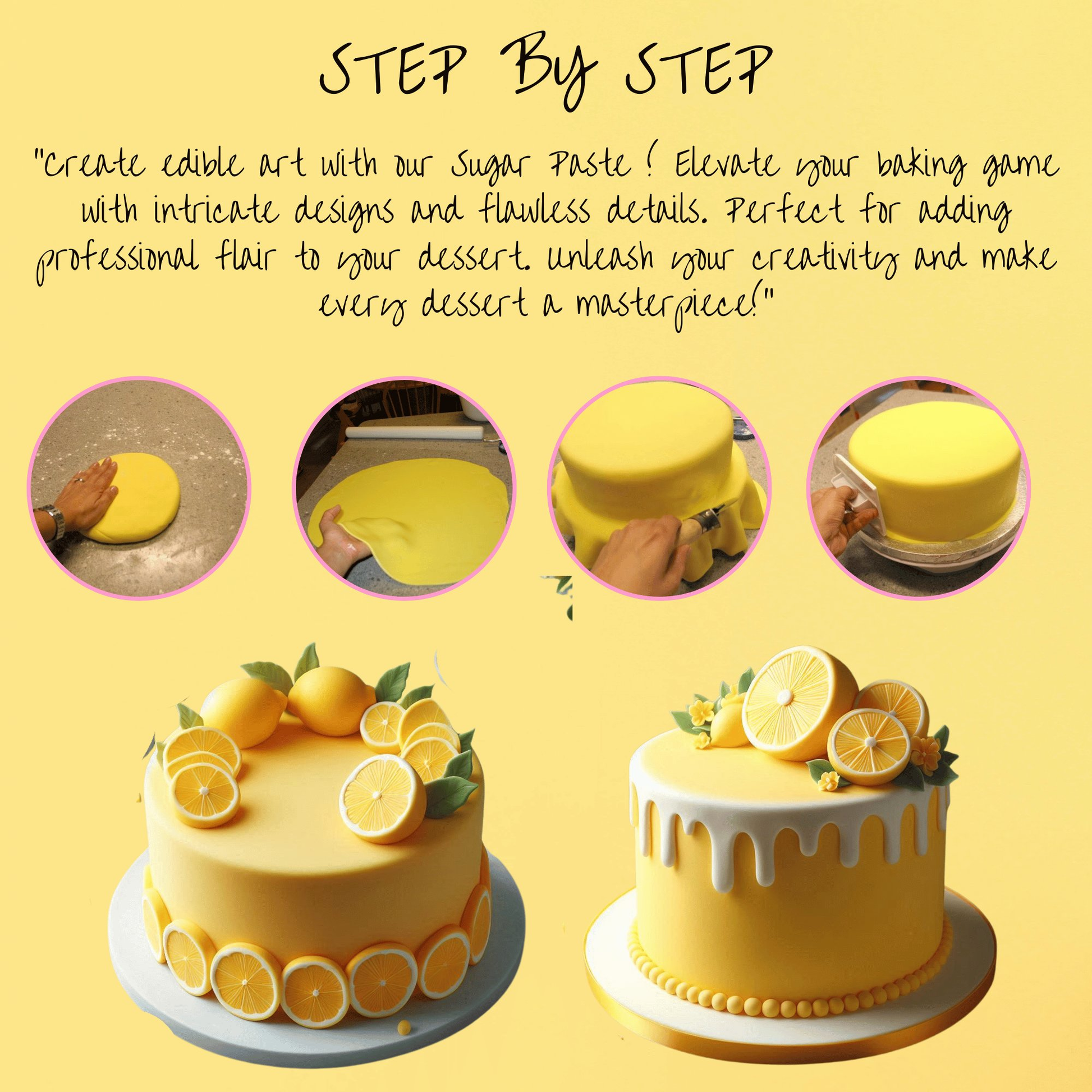 Confect Lemon Yellow Fondant | Edible Sugarpaste