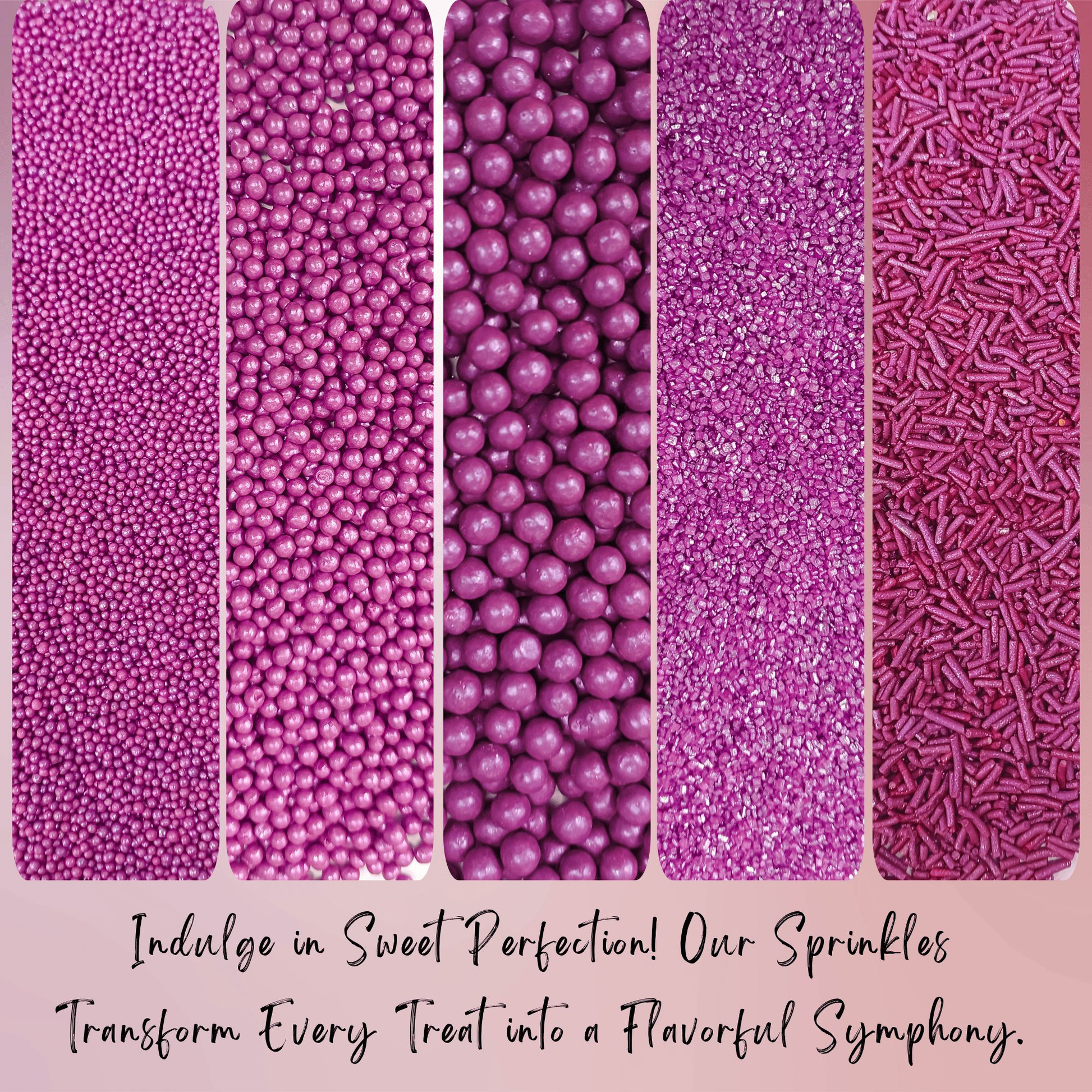 Confect Sprinkles for Cakes & Cupcakes Decoration | USP-2(Mauve)