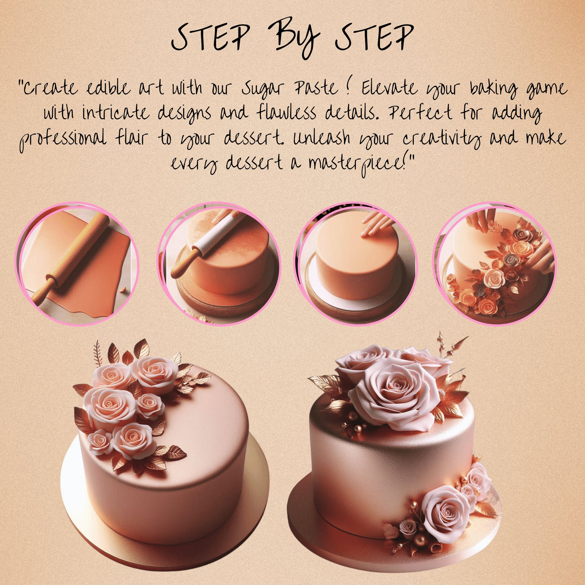 Confect Rose Gold | Edible Sugar Paste