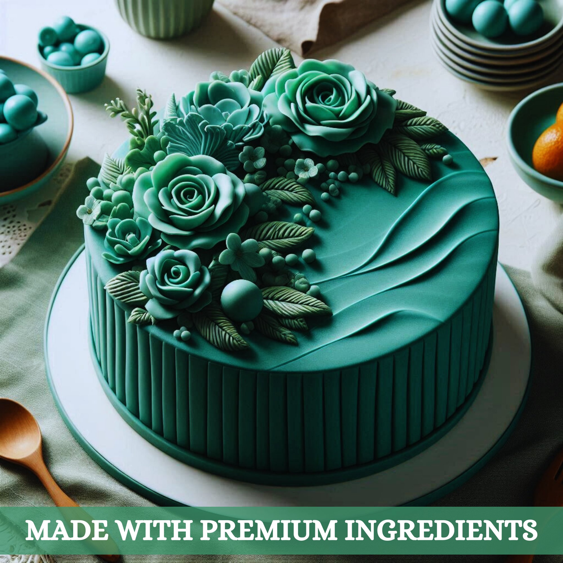 Confect Emerald Green Fondant | Edible Sugarpaste