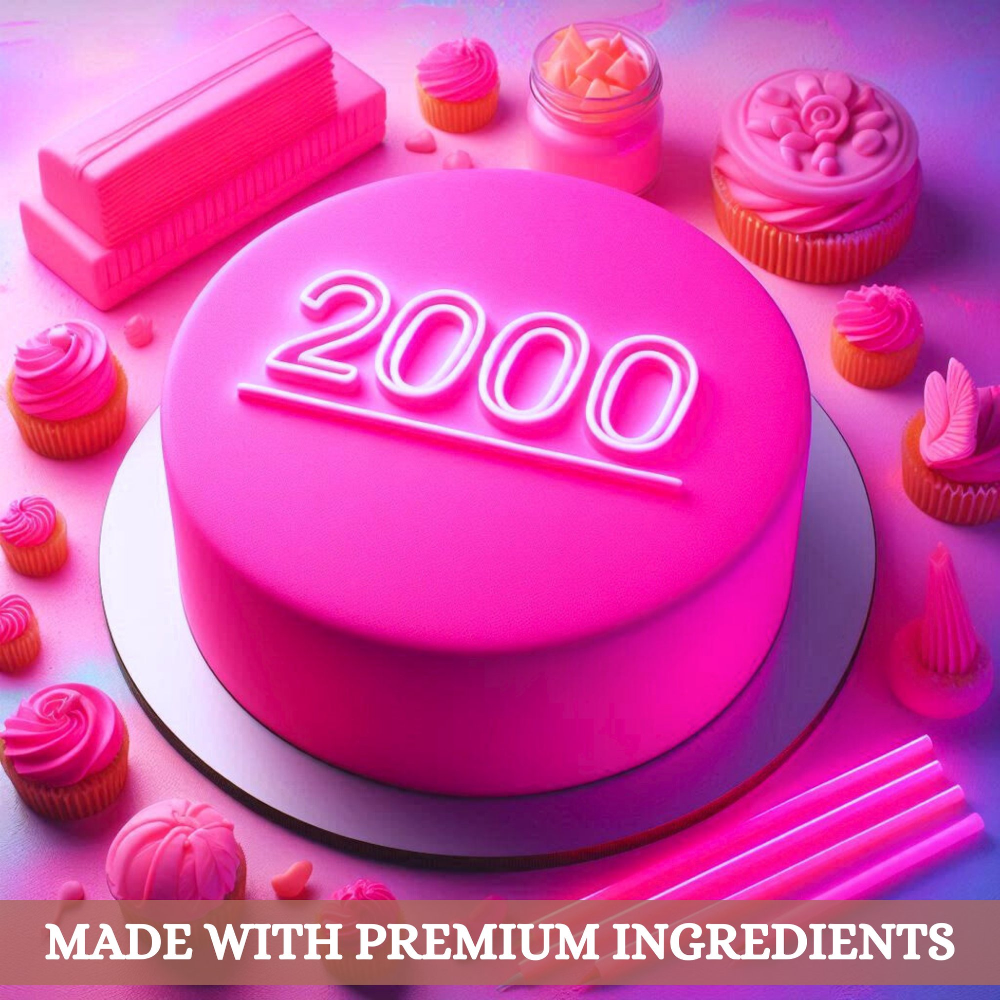 Confect Neon Pink Fondant | Edible Sugarpaste