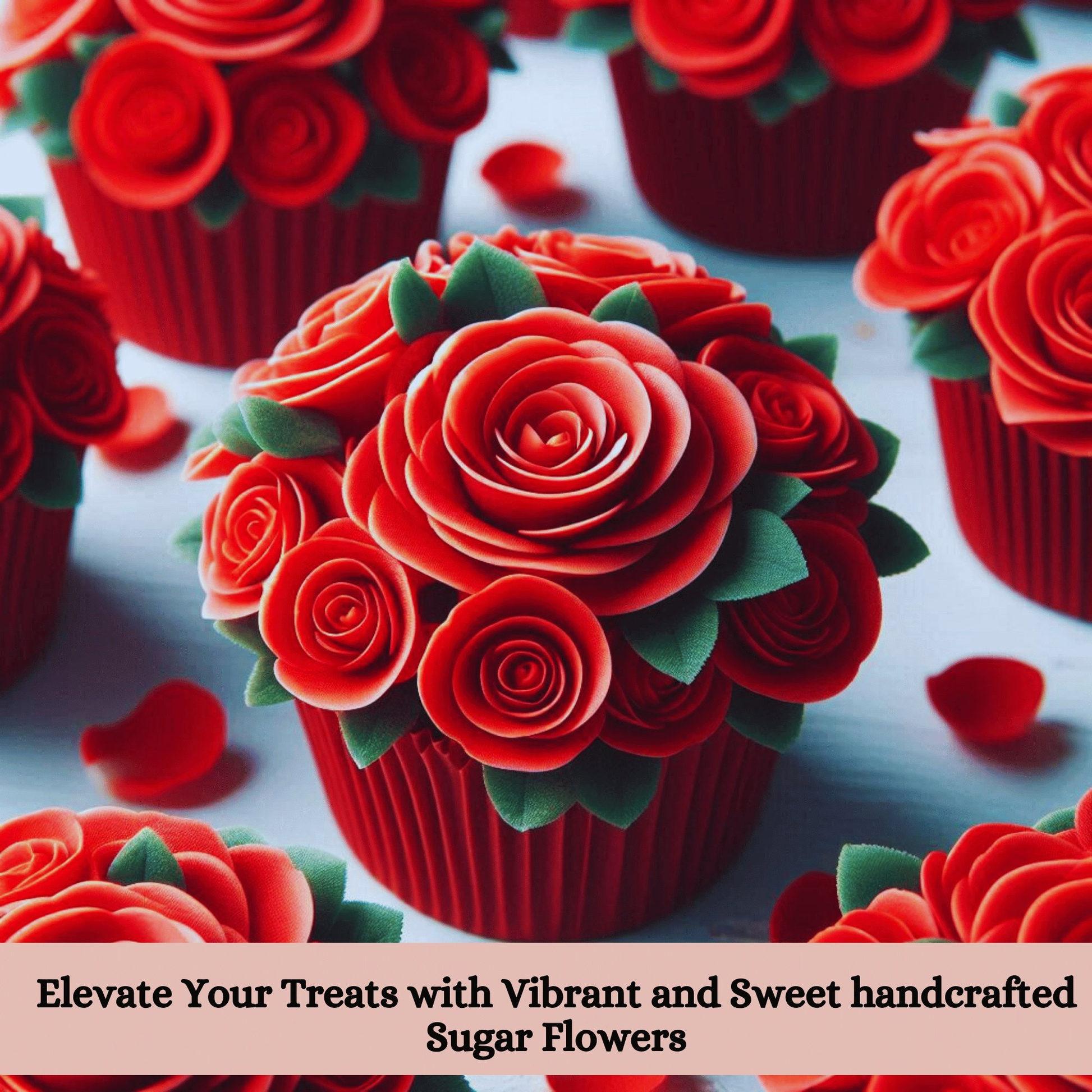 Confect Red | Edible Sugar Flowers
