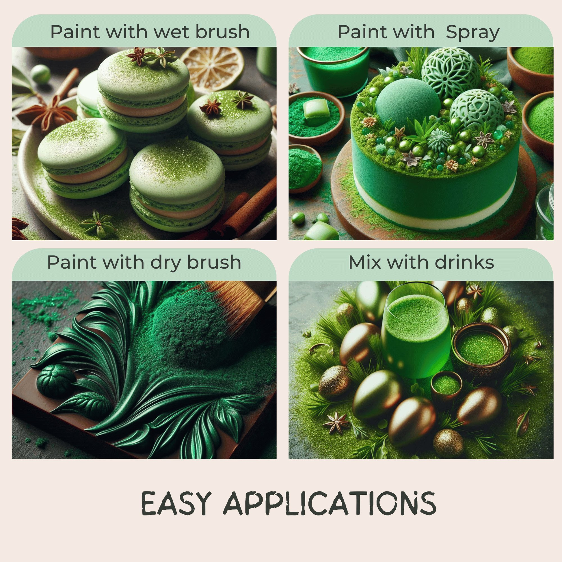 Confect Orchid Green | Edible Luster Dust