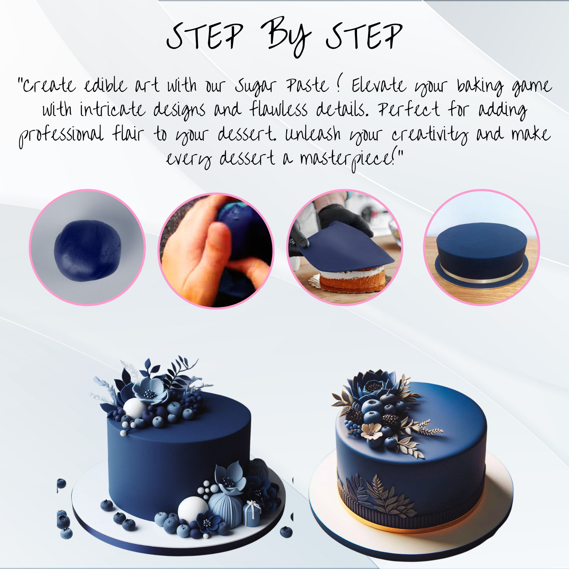 Confect Nightsky Navy Fondant | Edible Sugarpaste
