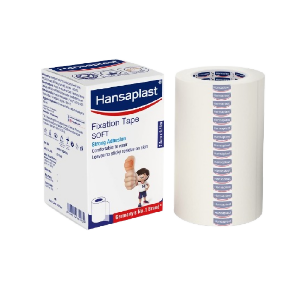 Hansaplast Fixation Tape, Adhesive Tape for Medical - 7.50 cm x 9.1m 