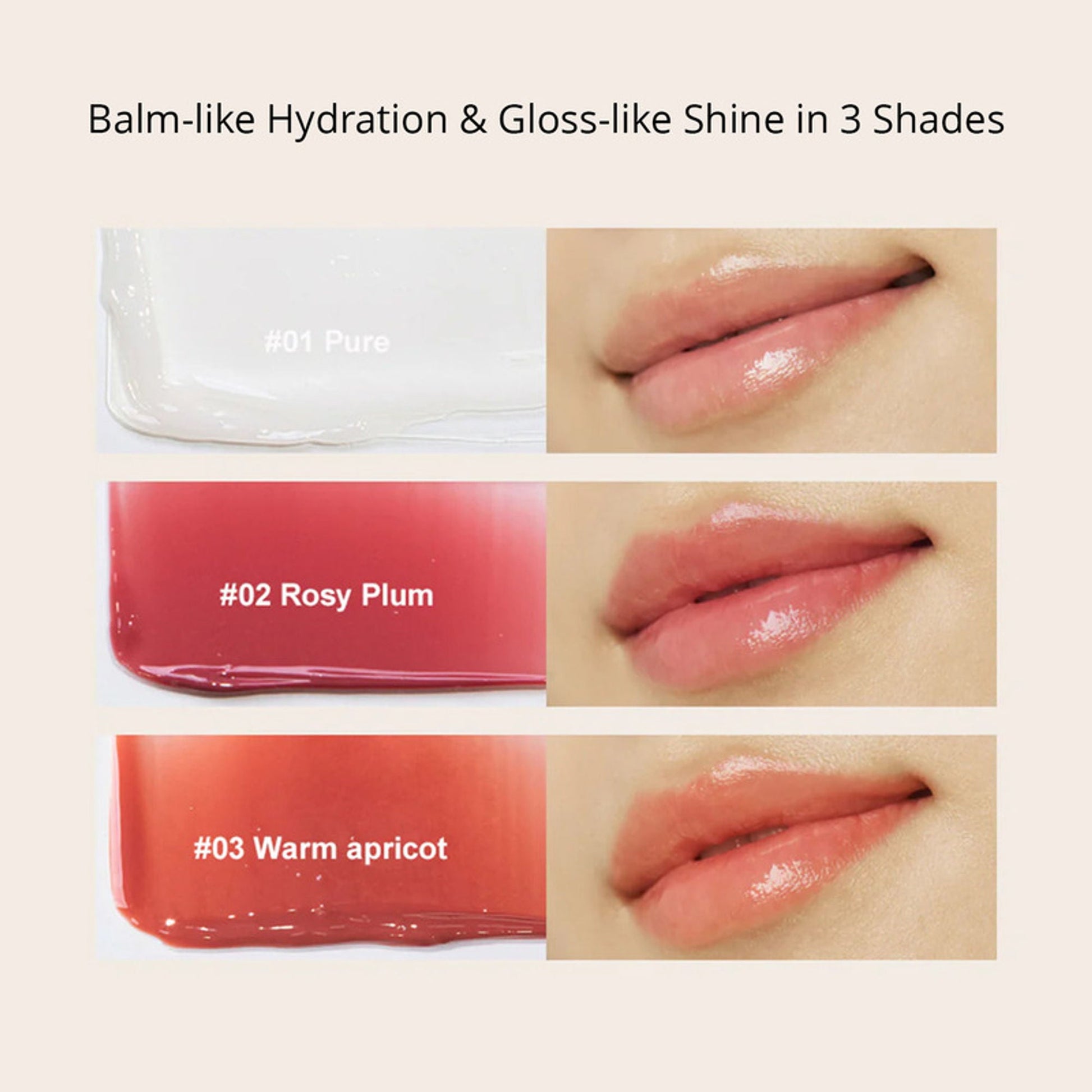 Kaine Glow Melting Lip Balm - 03 Warm Apricot