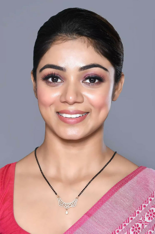 Joban Fashion Women Golden White Ad Mangalsutra With Chain And Without Earrings