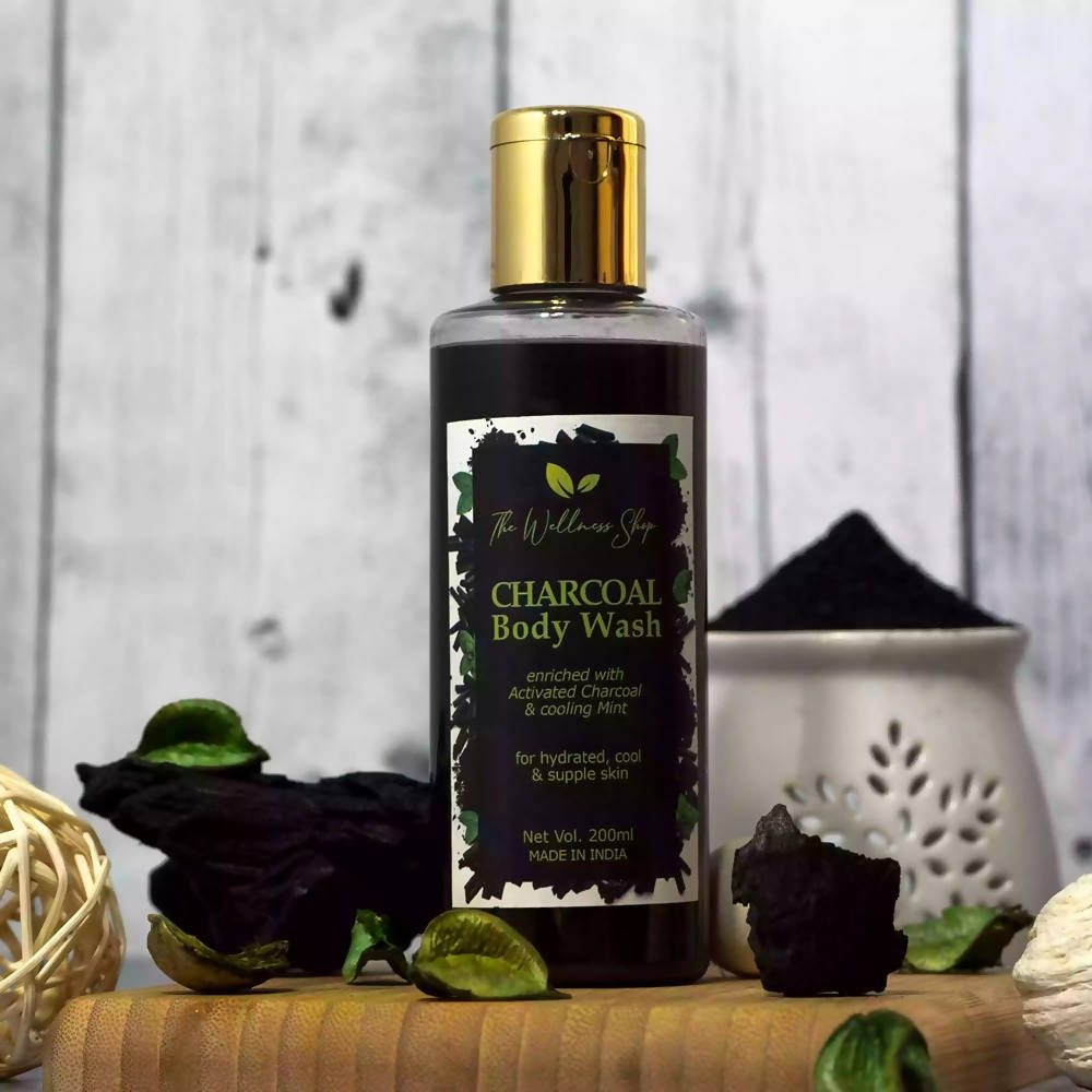 The Wellness Shop Charcoal Body Wash  Grab2Buy The Wellness Shop Grab2Buy