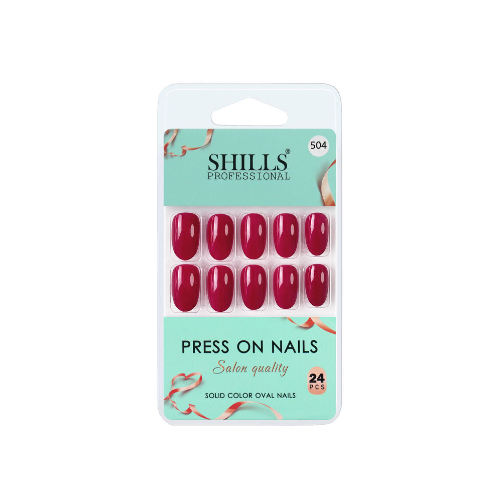 Shills Professional Reusable Press On Nails Oval - SPN504