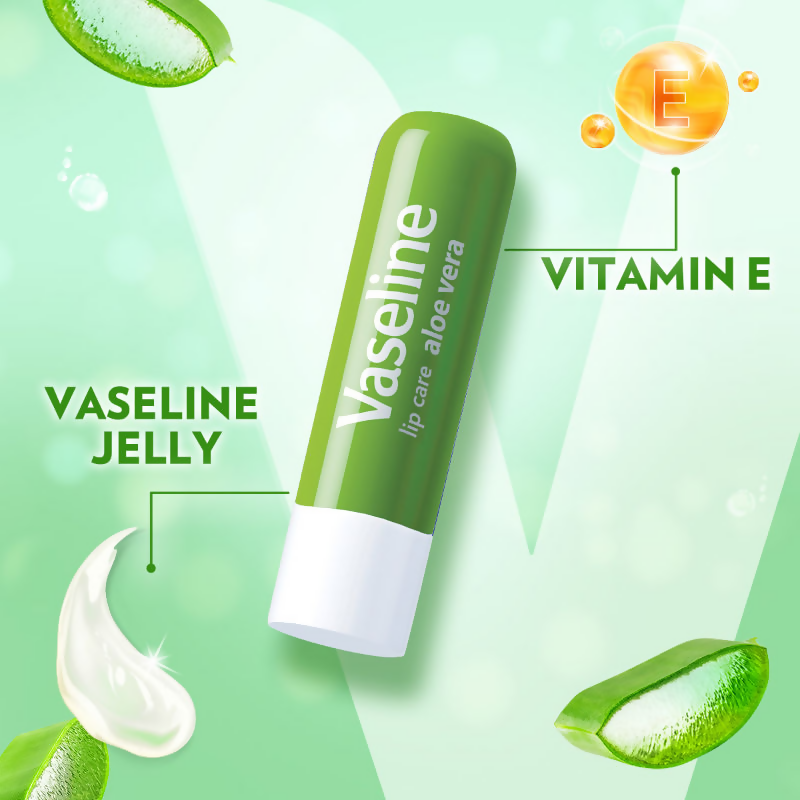 Vaseline Lip Care Lip Balm Stick - Aloe Vera  Grab2Buy Vaseline Grab2Buy