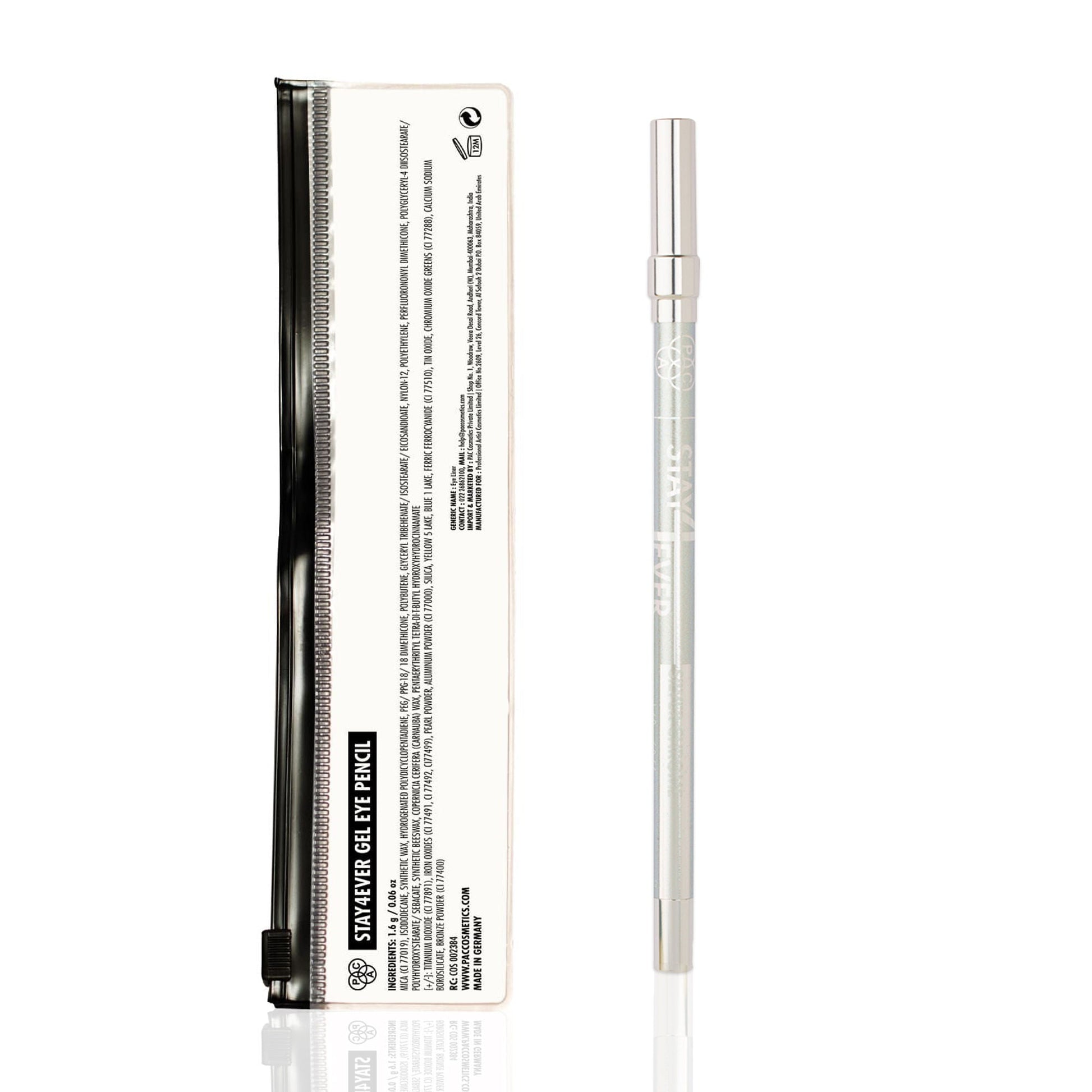 PAC Studio Stay4Ever Gel Eye Pencil - Silver Chrome