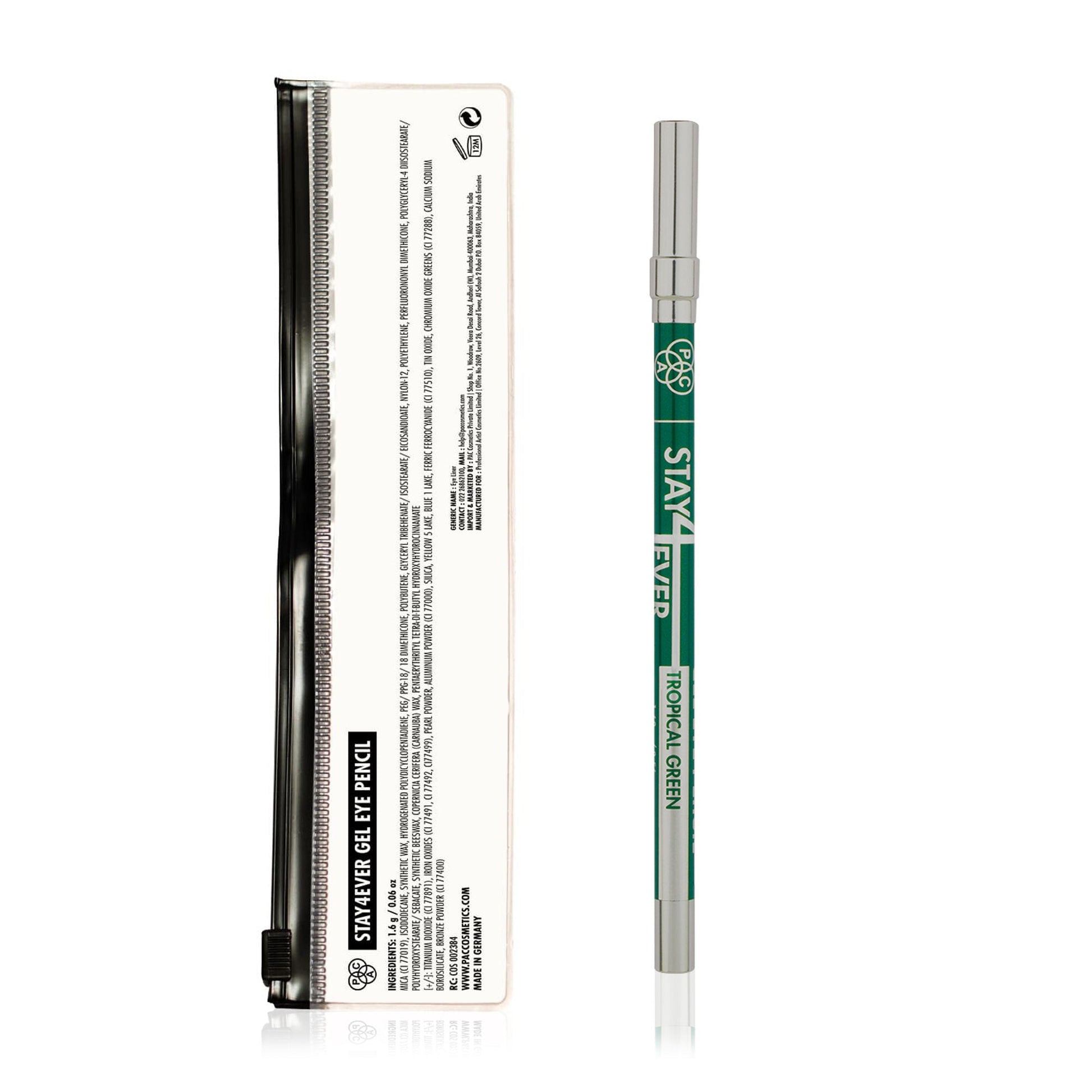 PAC Studio Stay4Ever Gel Eye Pencil - Tropical Green