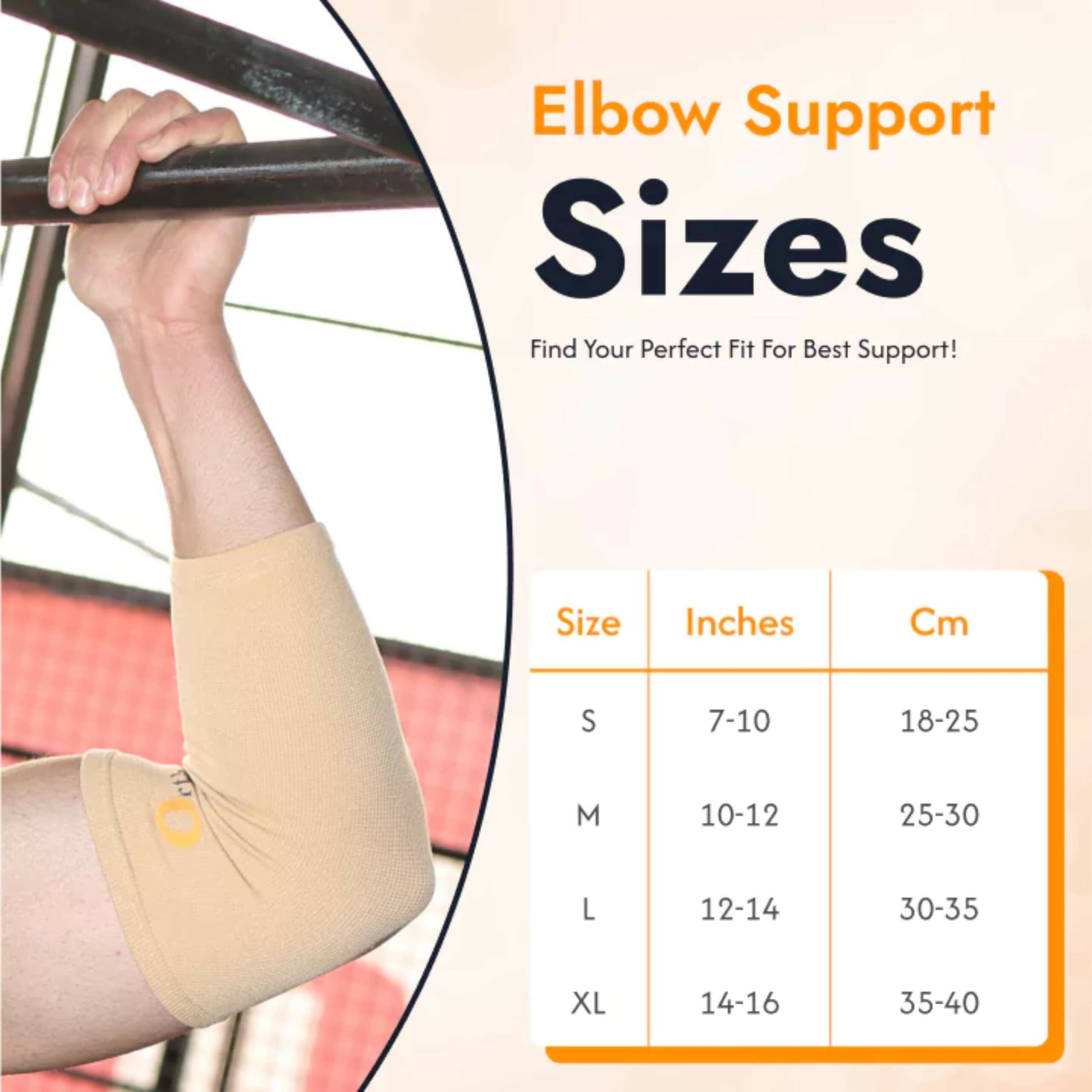 Orth-rem Elbow Support Brace For Men & Women (Pair) 