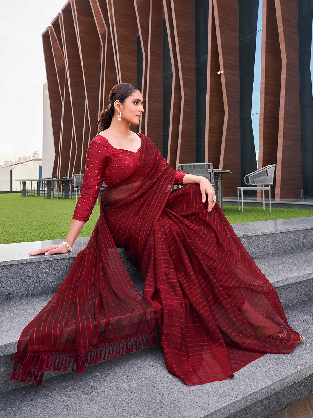 Tikhi Imli Striped Ready to Wear Grab2Buy 