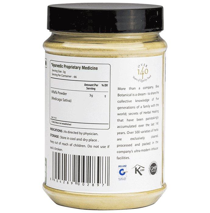 Bixa Botanical Alfalfa Powder 