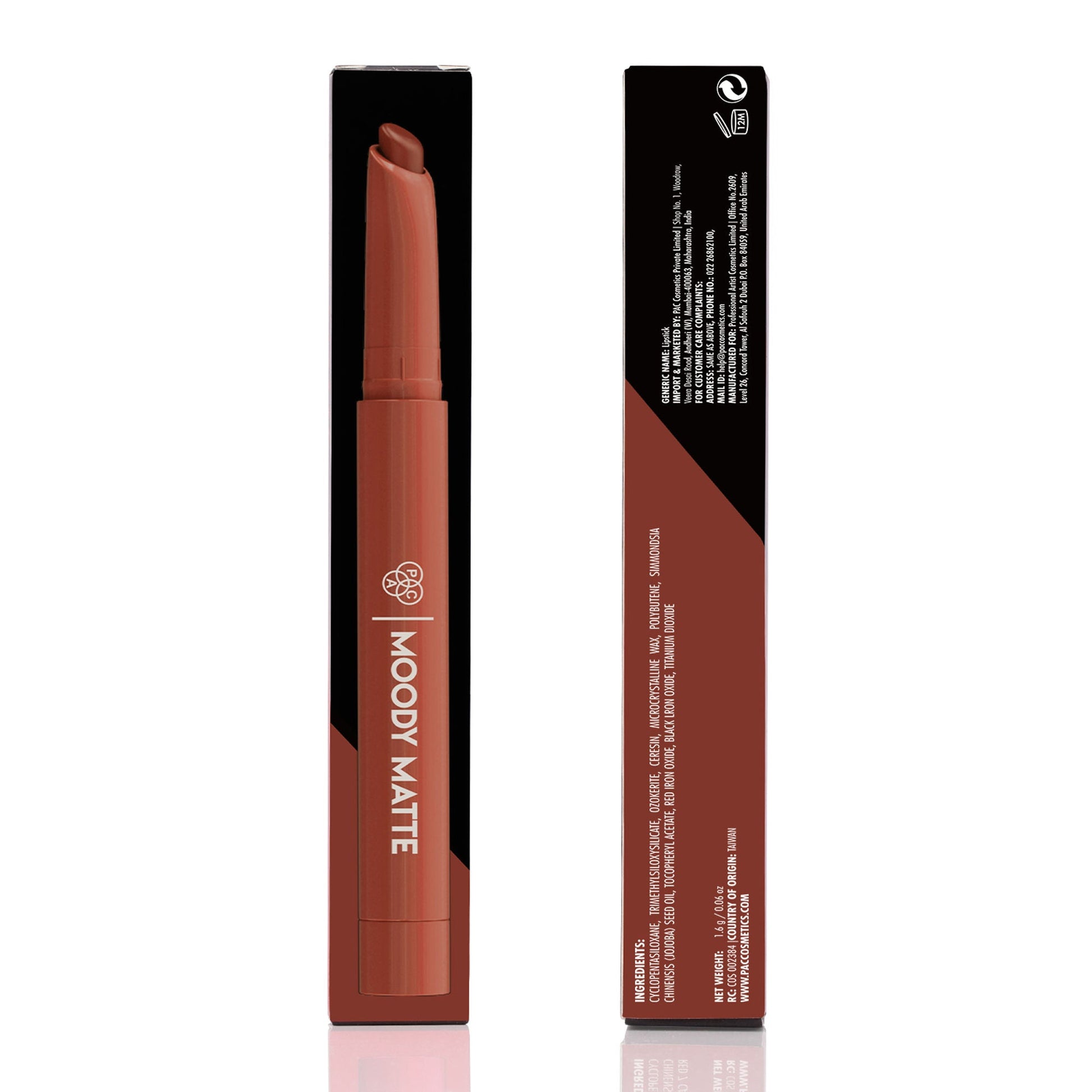 PAC Studio Moody Matte Lipstick - Beach Babe