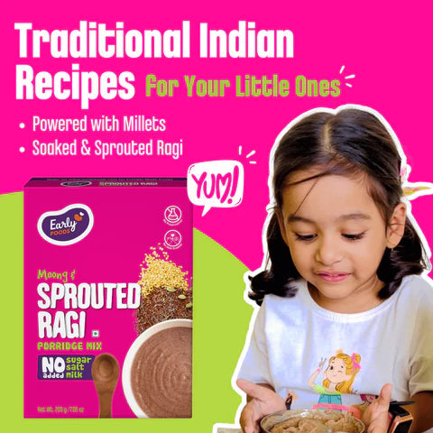 Early Foods Organic Sprouted Ragi Porridge Mix 