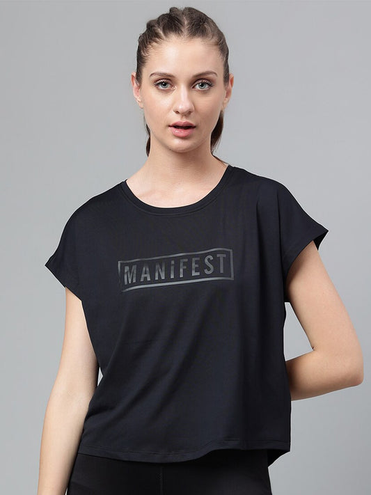 MKH Typography Printed Extended Sleeves Dri-FIT Relaxed Fit T-shirt 
