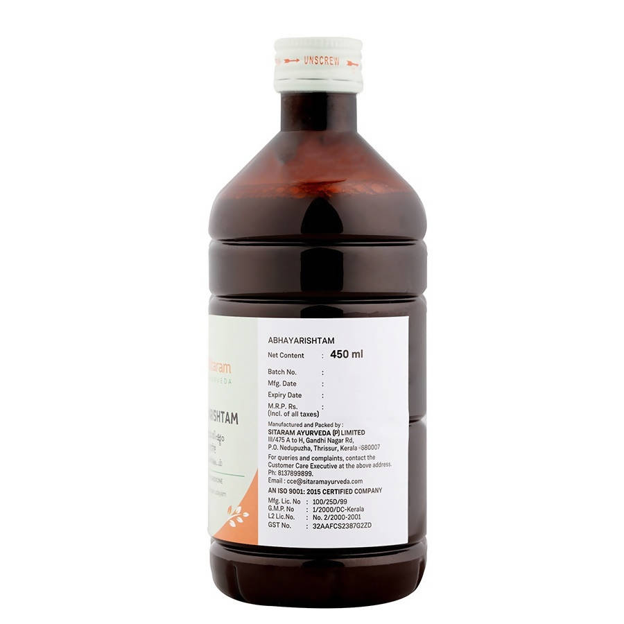 Sitaram Ayurveda Abhayarishtam Syrup 