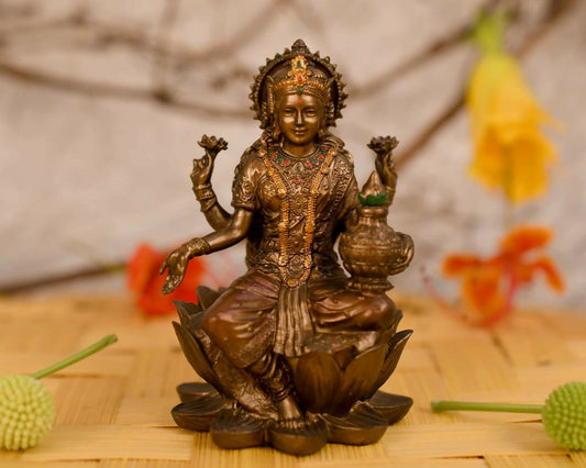 Collectible India Goddess Lakshmi Idol - Grab2buy