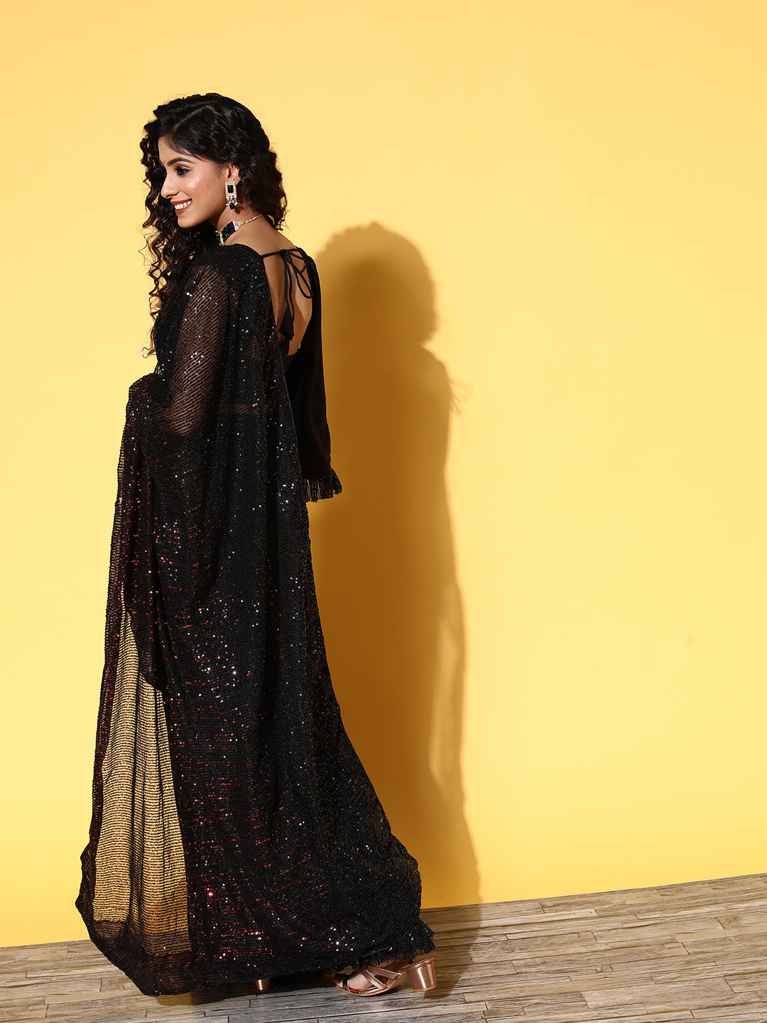 Tikhi Imli Woman Embellished Sequinned Satin Grab2Buy 