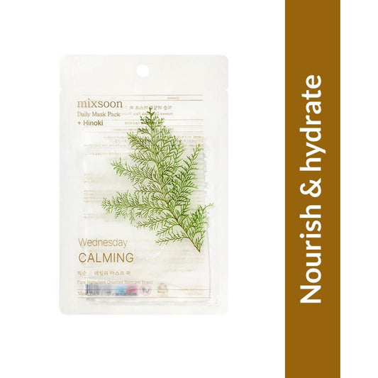 Mixsoon Daily Mask Pack Wednesday, Soothes, Hydrates & Strengthens Skin Barrier Sheet Mask