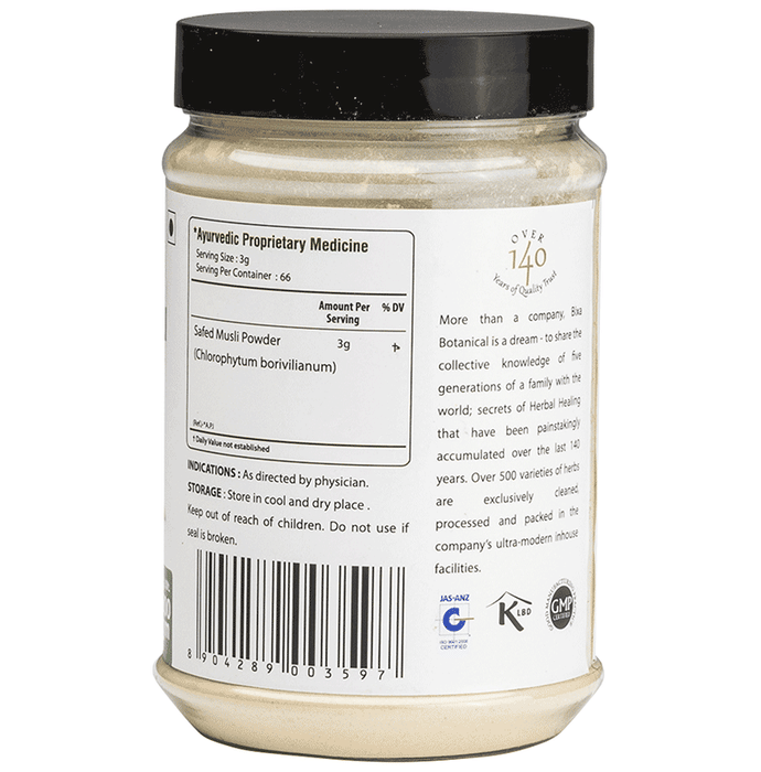 Bixa Botanical Safed Musli Powder 