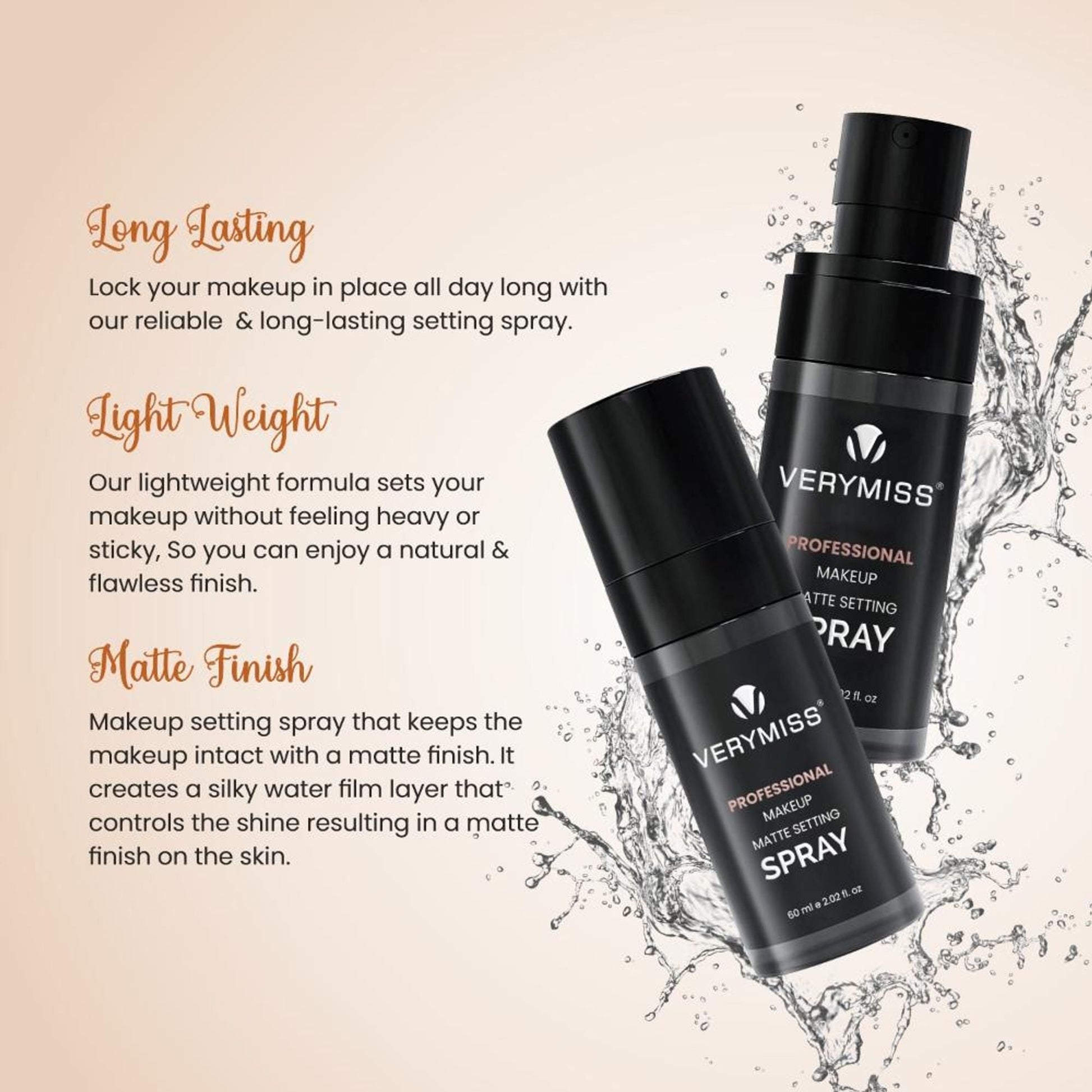 VERYMISS Professional Makeup Matte Setting Spray  Grab2Buy VERYMISS Grab2Buy