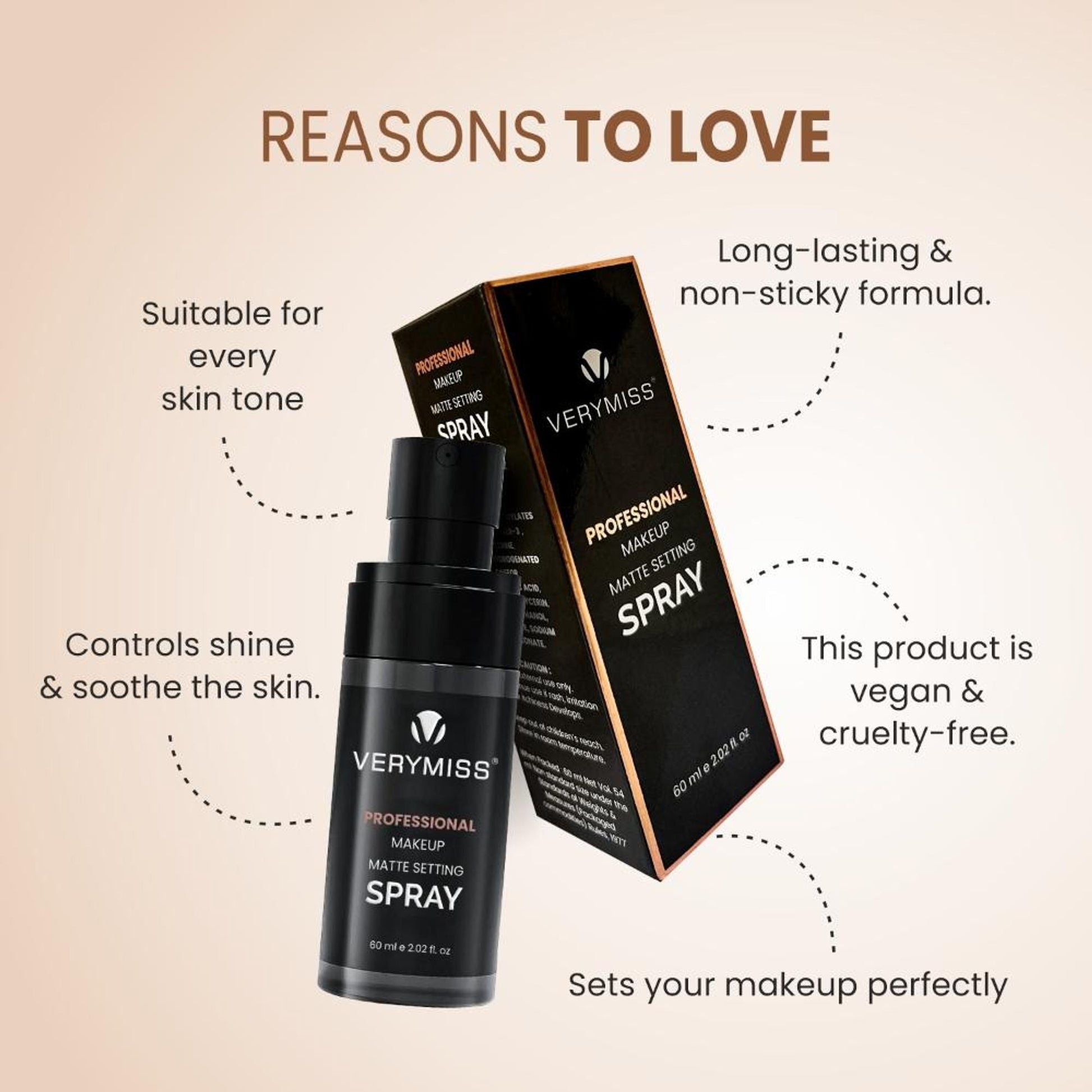 VERYMISS Professional Makeup Matte Setting Spray  Grab2Buy VERYMISS Grab2Buy