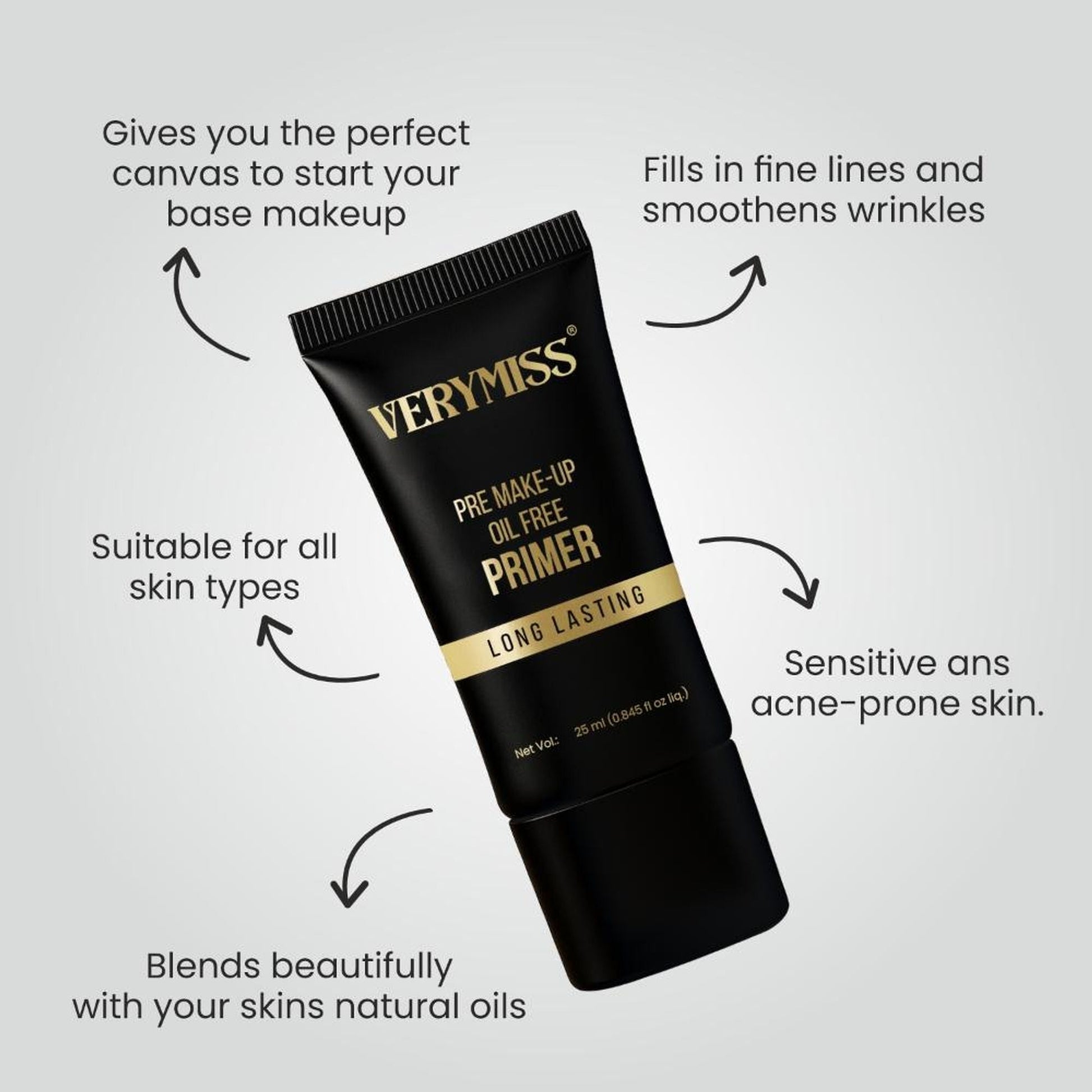 Verymiss Foundation + Oil Free Primer Medium Tone (VMFD06-03, VMPR02)  Grab2Buy VERYMISS Grab2Buy