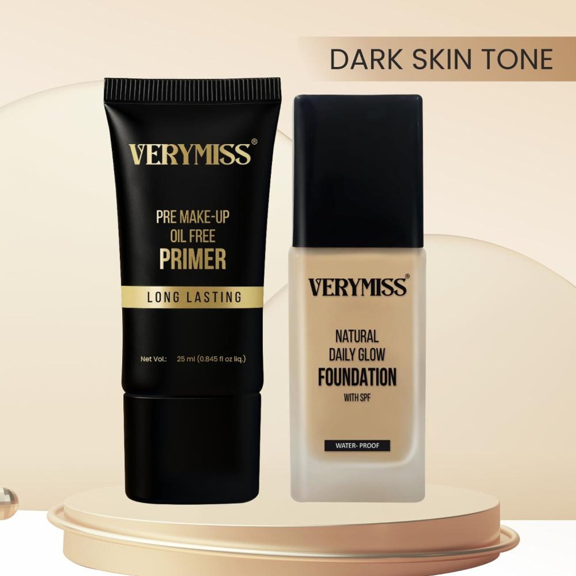 Verymiss Foundation + Oil Free Primer Dark Tone (VMFD06-04, VMPR02)  Grab2Buy VERYMISS Grab2Buy